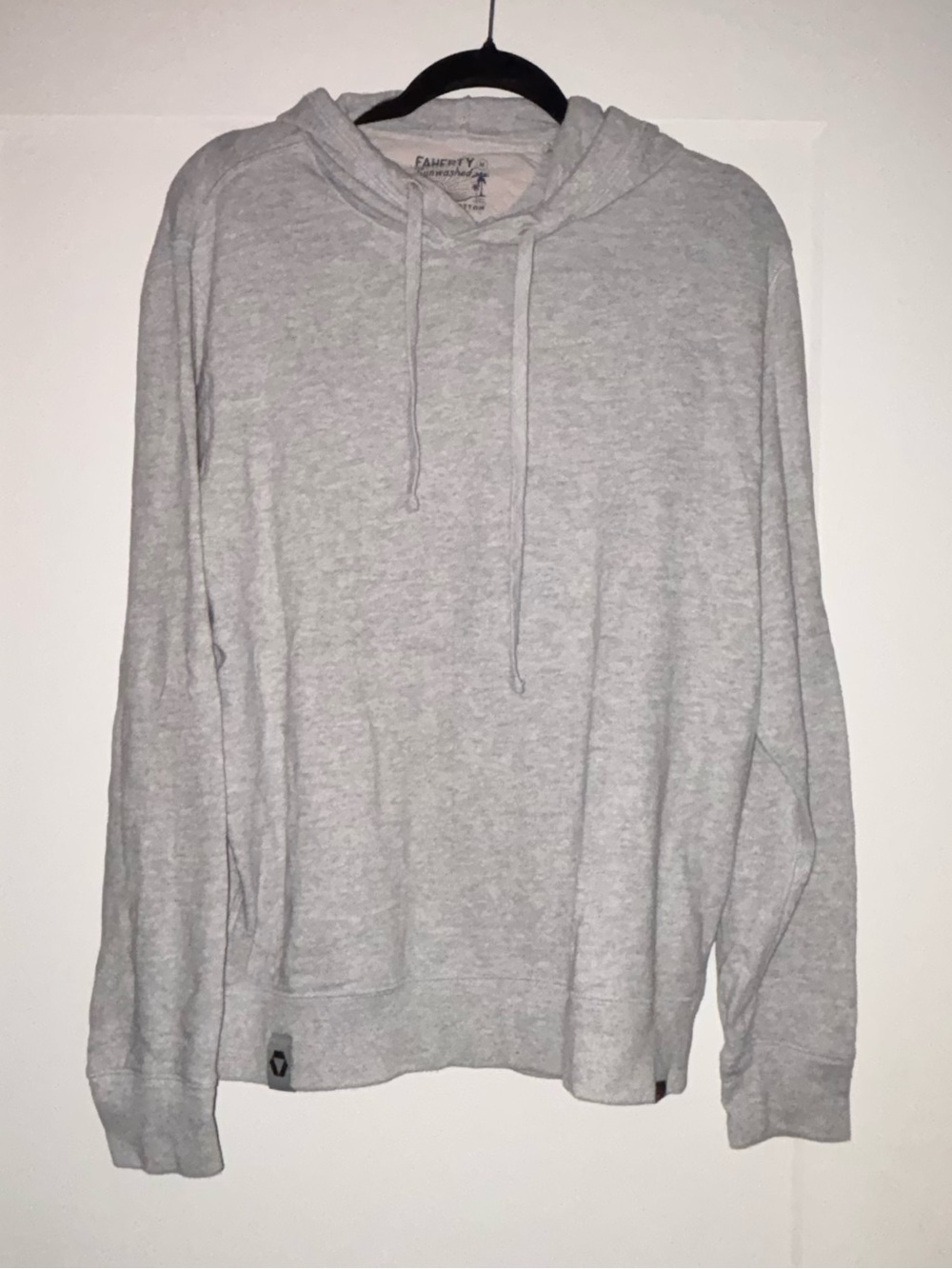 Faherty Sunwashed Light Gray Hoodie